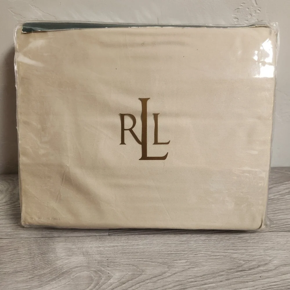 Lauren Ralph Lauren British Taupe Fitted Sheet King EXTRA DEEP 18in Sup Cotton